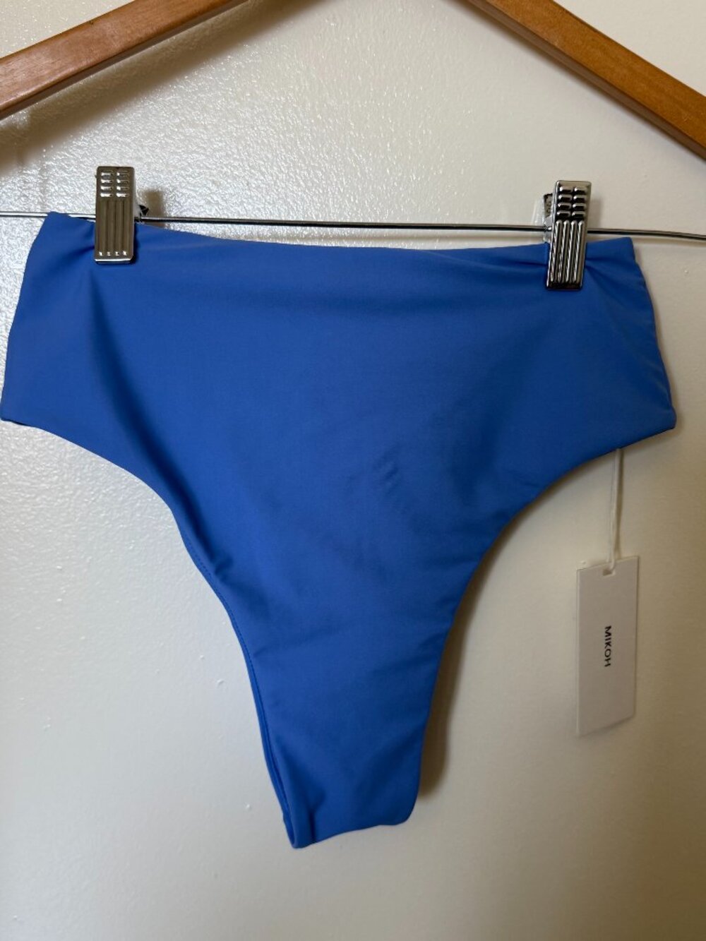 NWT Mikoh Blue Bikini Bottom S